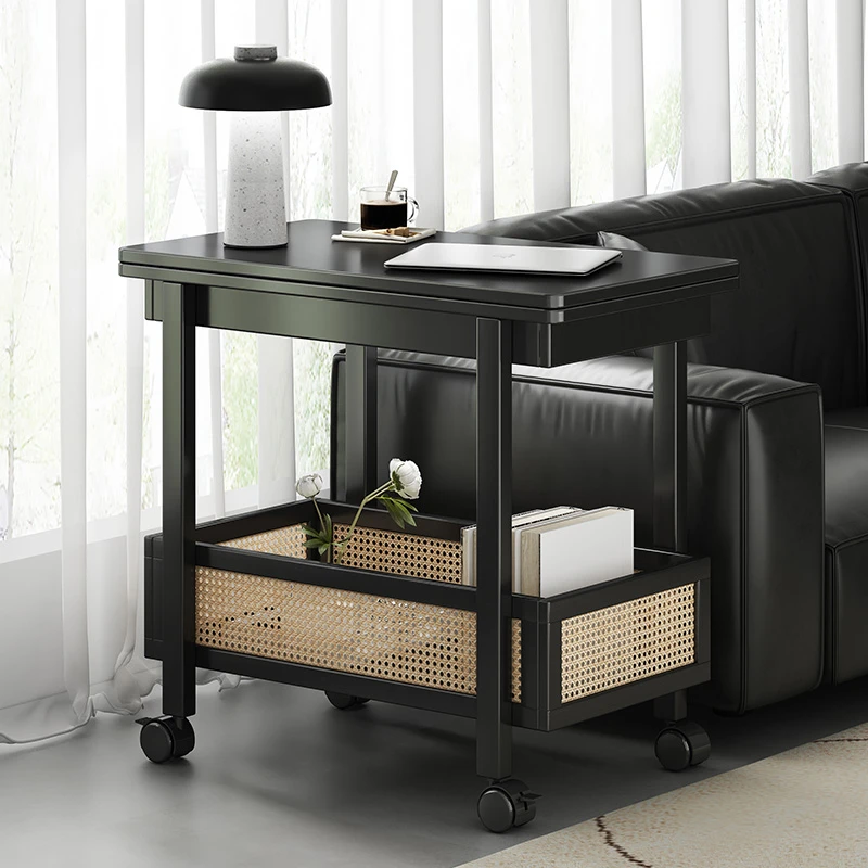 边几茶几可移动沙发边柜小户型折叠推车客厅置物架室内外可用桌子