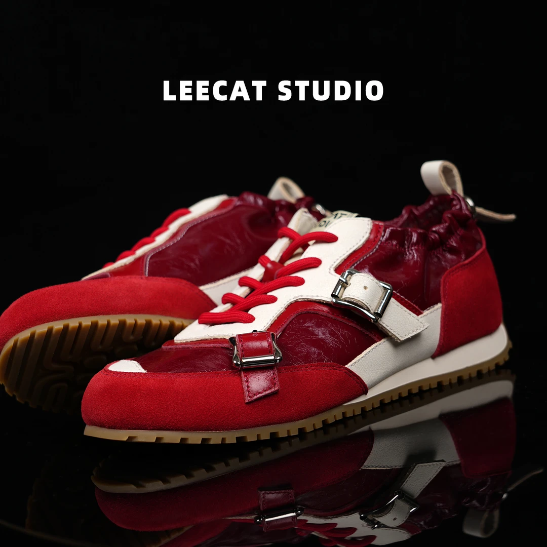 LeeCat Studio轻奢阿甘鞋女款2025夏季新款时尚百搭运动休闲鞋