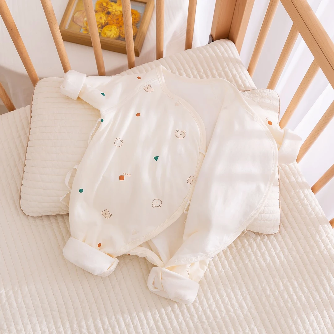 【主播过款链接】新生儿40g薄棉保暖连体衣春秋冬款纯棉无骨婴儿