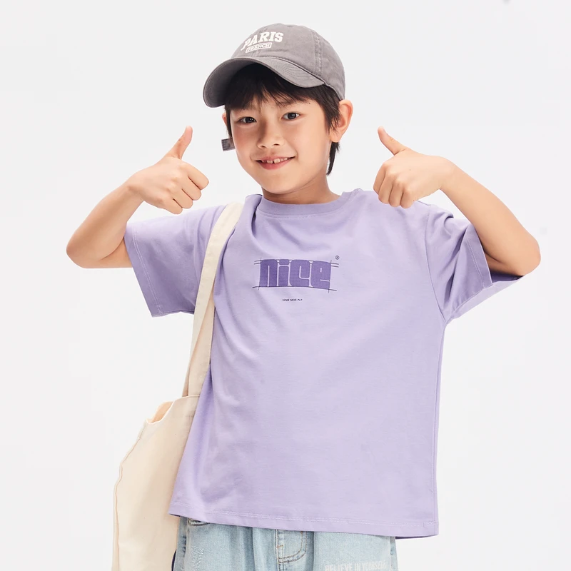 多多一上男中大童百搭短袖T（140-170）1122A78X