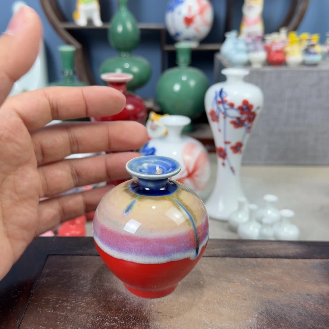 陶瓷手工小花器摆件