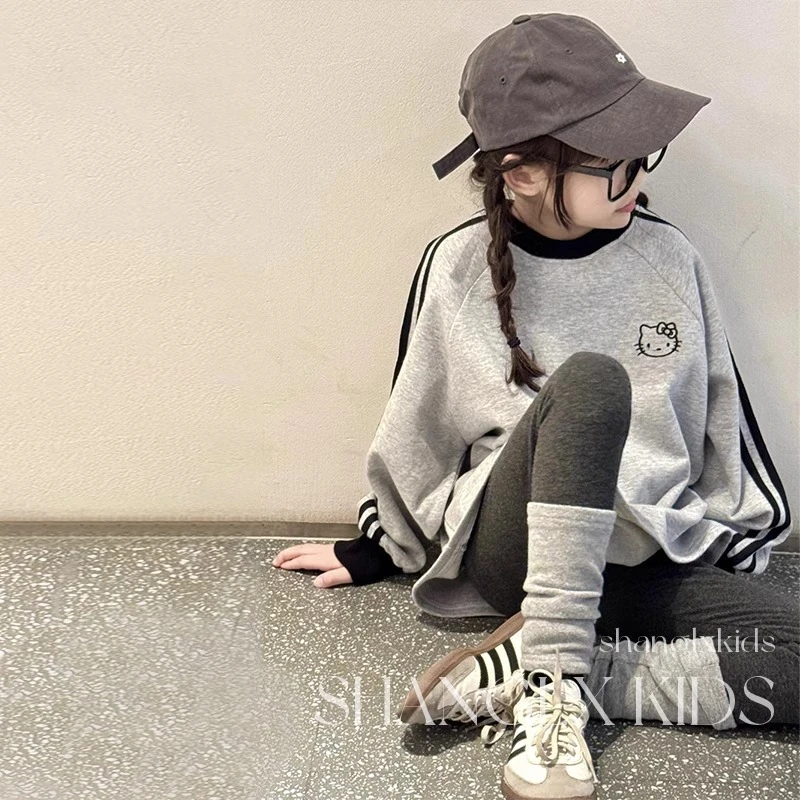 女童春秋卫衣2025新款女大童运动春装上衣韩版儿童洋气女孩衣服潮