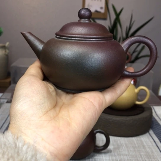 茶壶紫砂柴烧水平190cc
