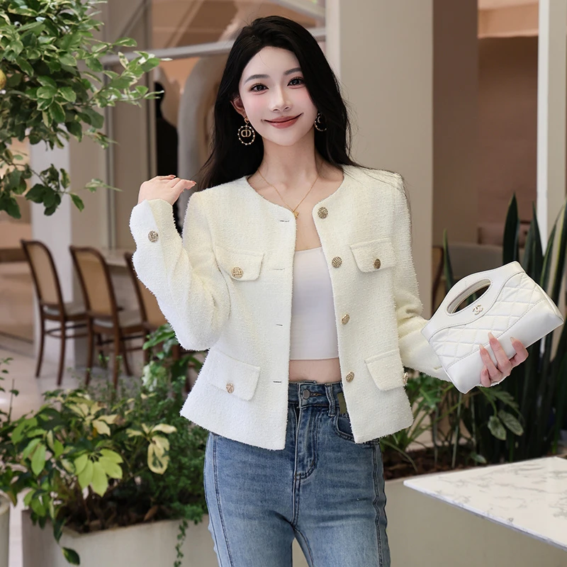 秋装2025新款小香风外套3307女士气质时尚洋气小个子小香风西装