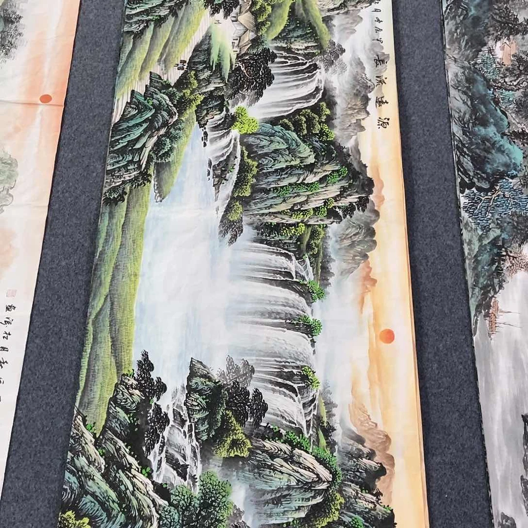 国画小六尺山水一副