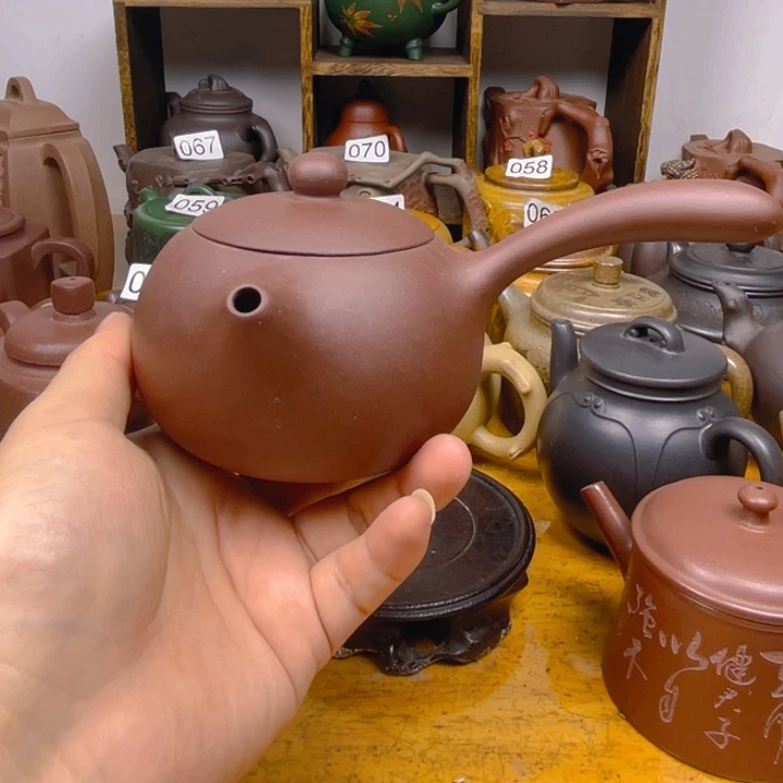 茶壶紫砂紫砂壶侧把西施260cc