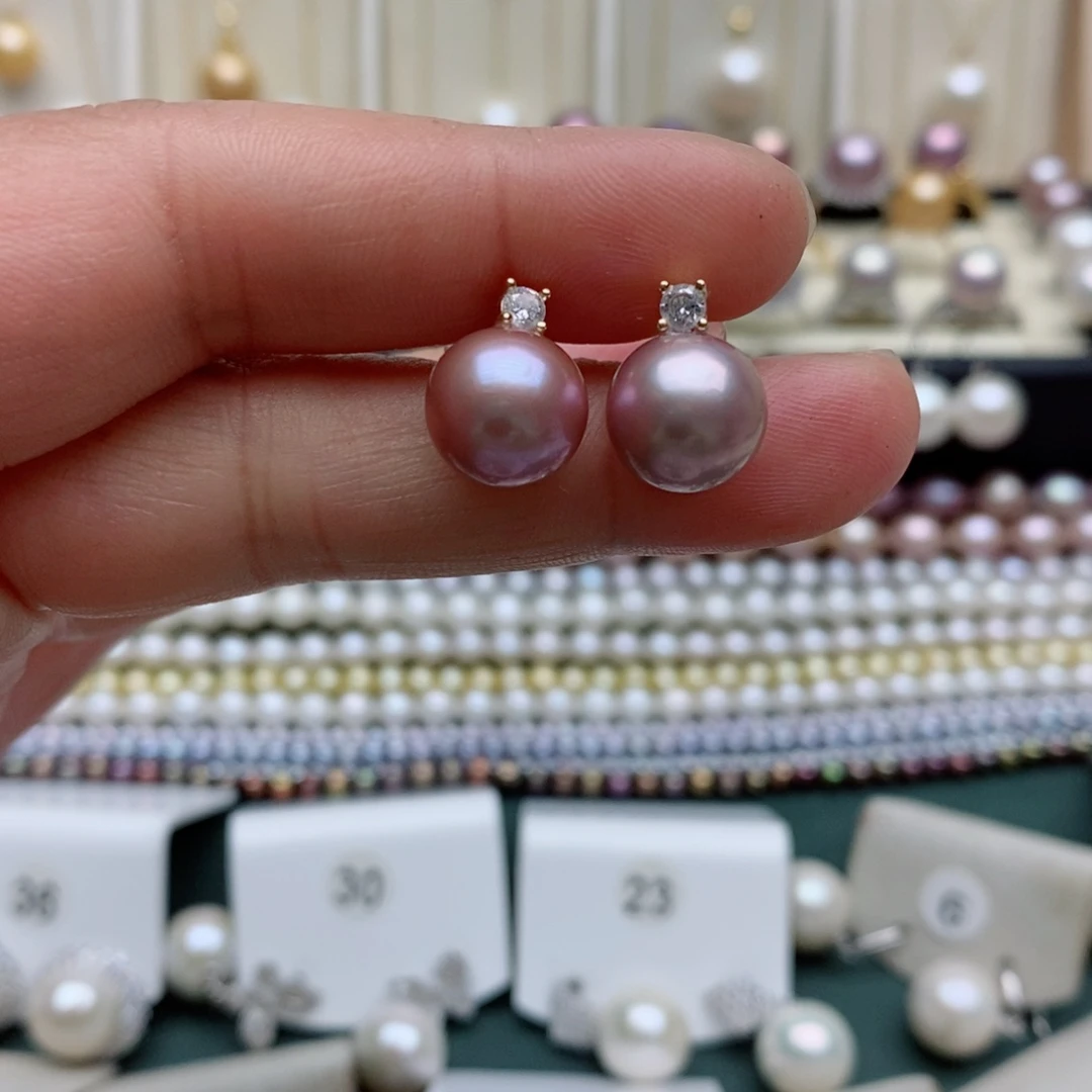 淡水珍珠颈饰银S925镶嵌