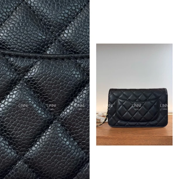 LINNI｜（发财包）进口鱼子酱牛皮经典woc链条包斜挎包腋下包