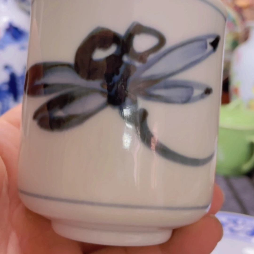 【闪购商品】摆件小日子的青花小茶杯一个