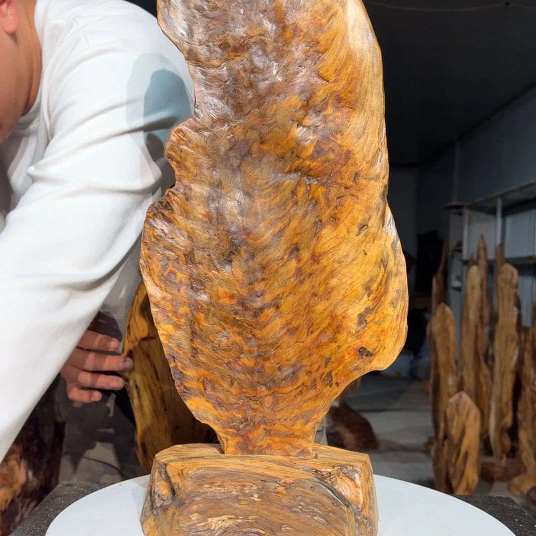 好***有木佳友琥珀木摆件53