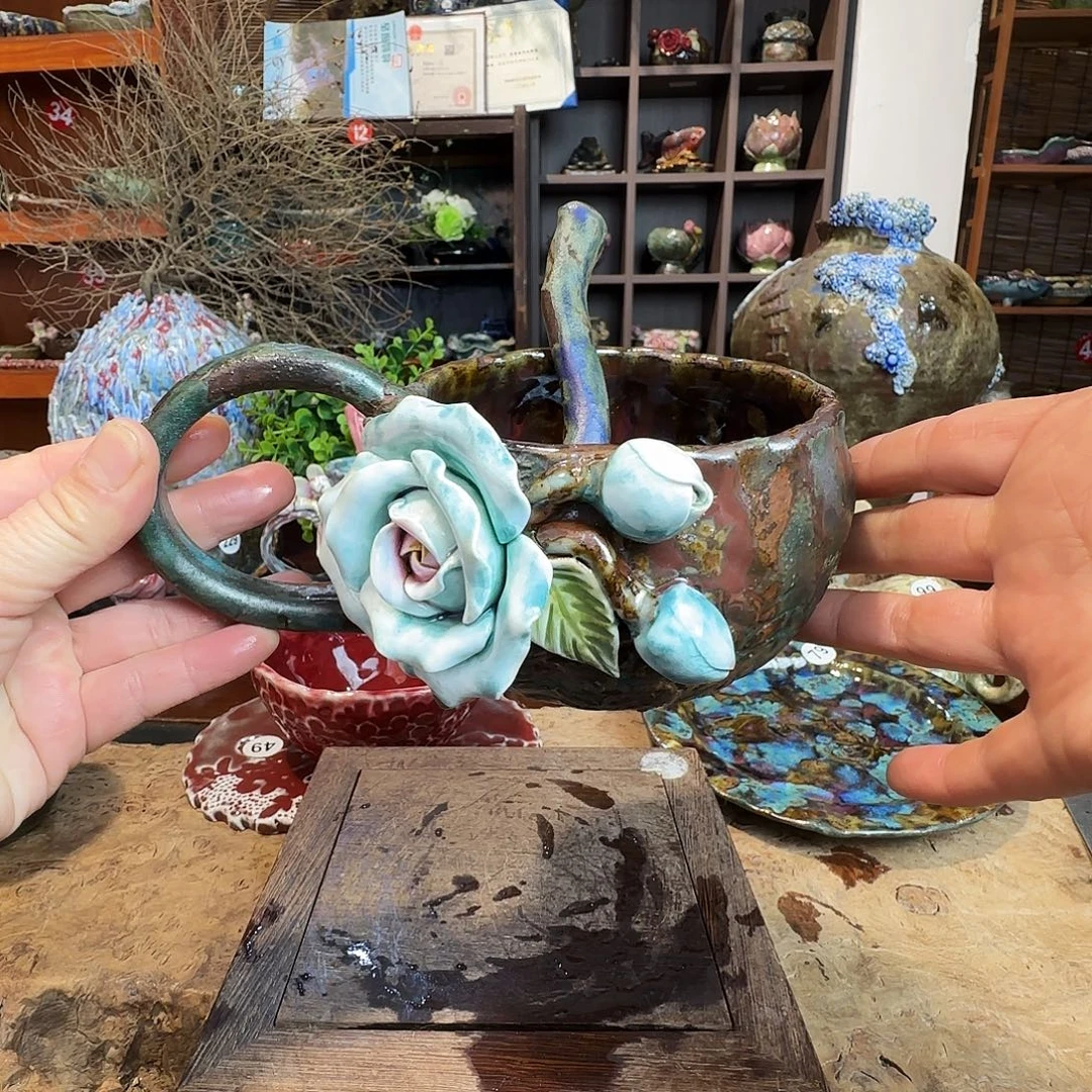 倾****纯手工咖啡杯，餐具