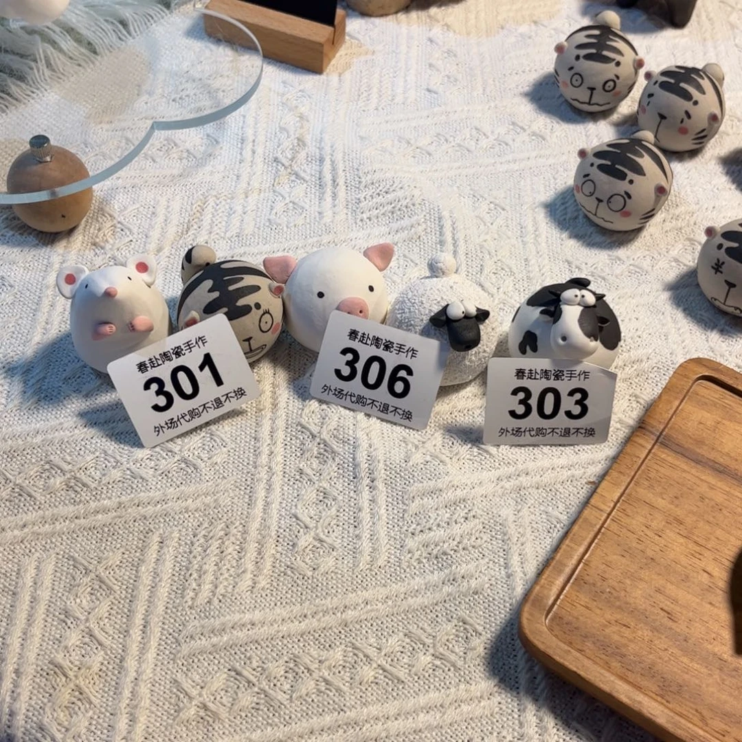 X***H陶摆件01、06？03陶瓷陶瓷陶瓷