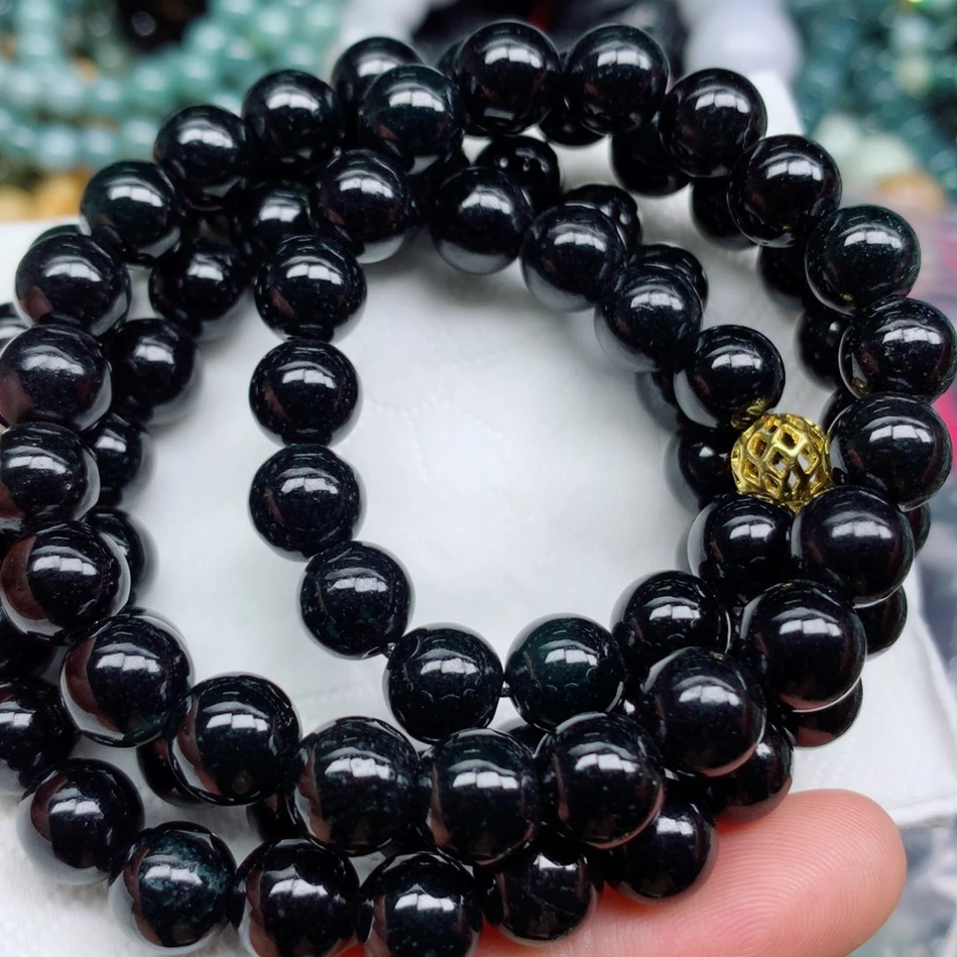 翡翠未镶嵌项链珠珠