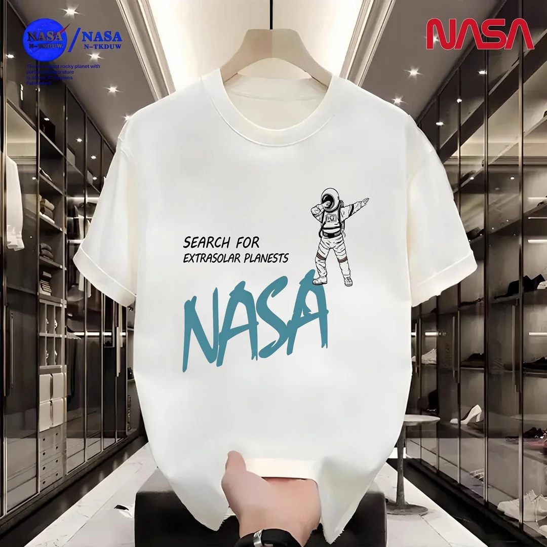 D16NASA联名重磅T恤男女同款时尚百搭圆领短袖【太空NASA】A-057