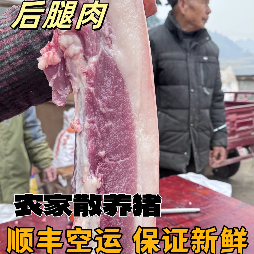 【现杀现发】后腿肉四川中江农家粮食喂养猪新鲜新鲜肉质后腿肉