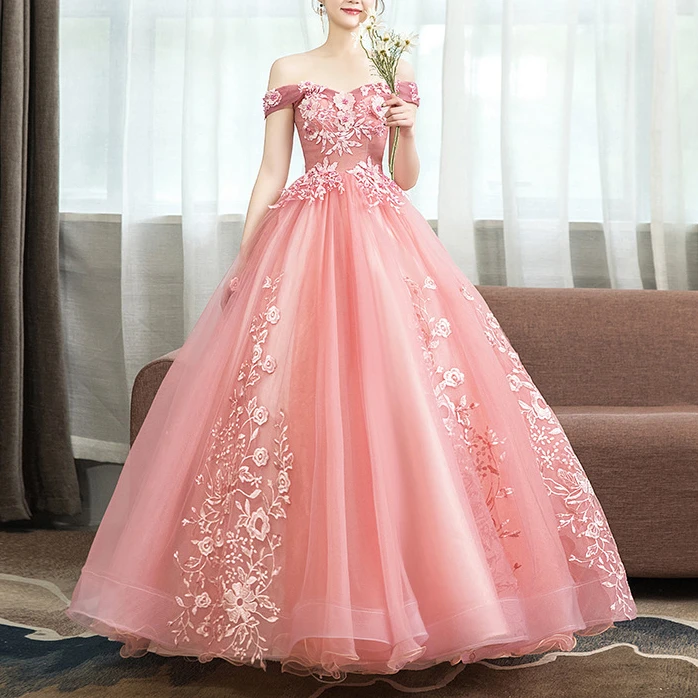 彩纱学生艺蓬蓬裙2025新款舞台年会主持晚礼服长款演出礼服女气质