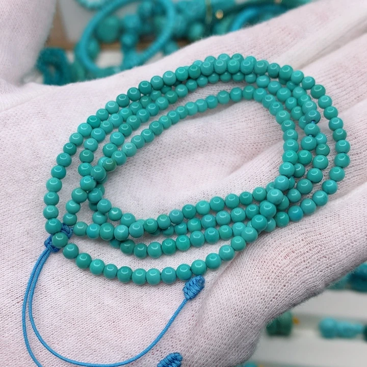 绿松石未镶嵌小米链