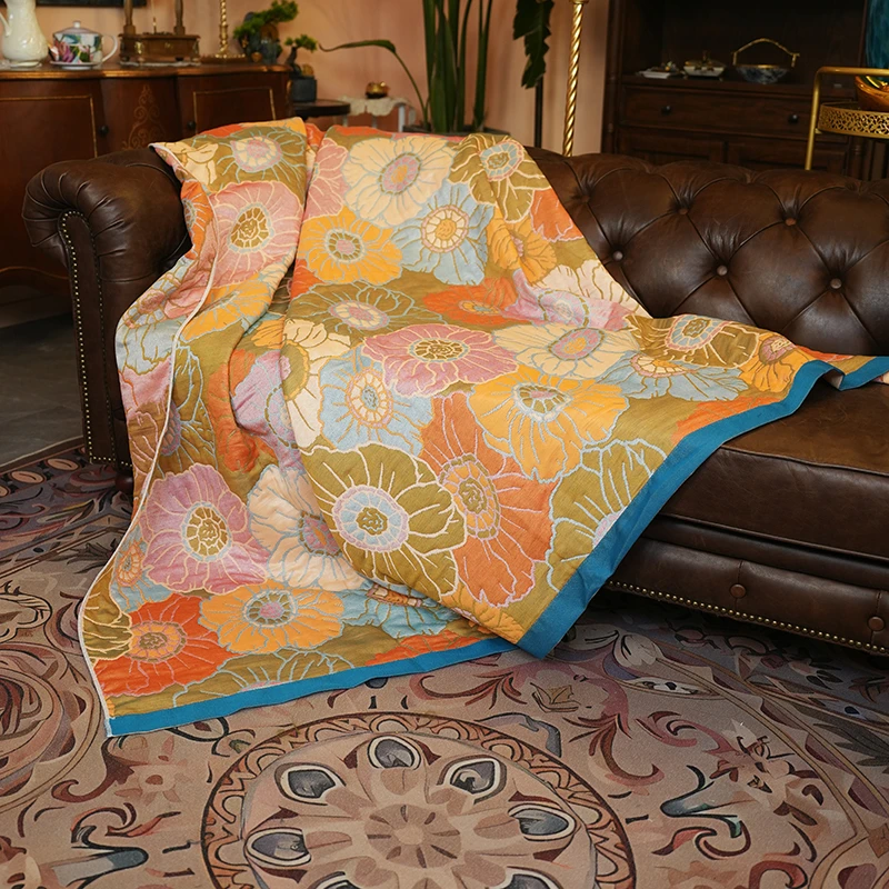 百盛花园里床单盖毯沙发毯