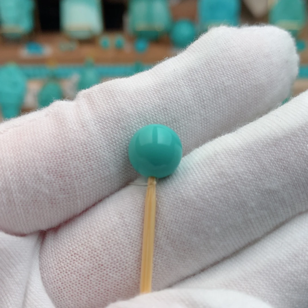 绿松石未镶嵌珠宝奇石9.2mm