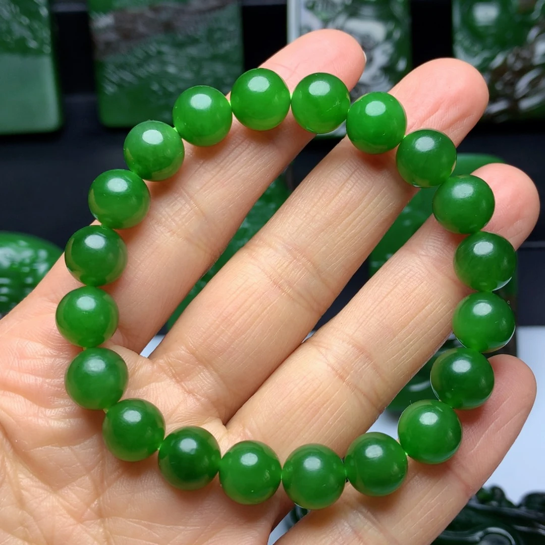 和田玉18K金镶嵌颈饰