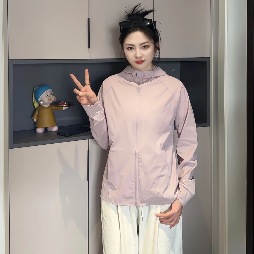 情侣款防晒衣女户外连帽男女同款防晒服轻薄透气速干衣宽松外套