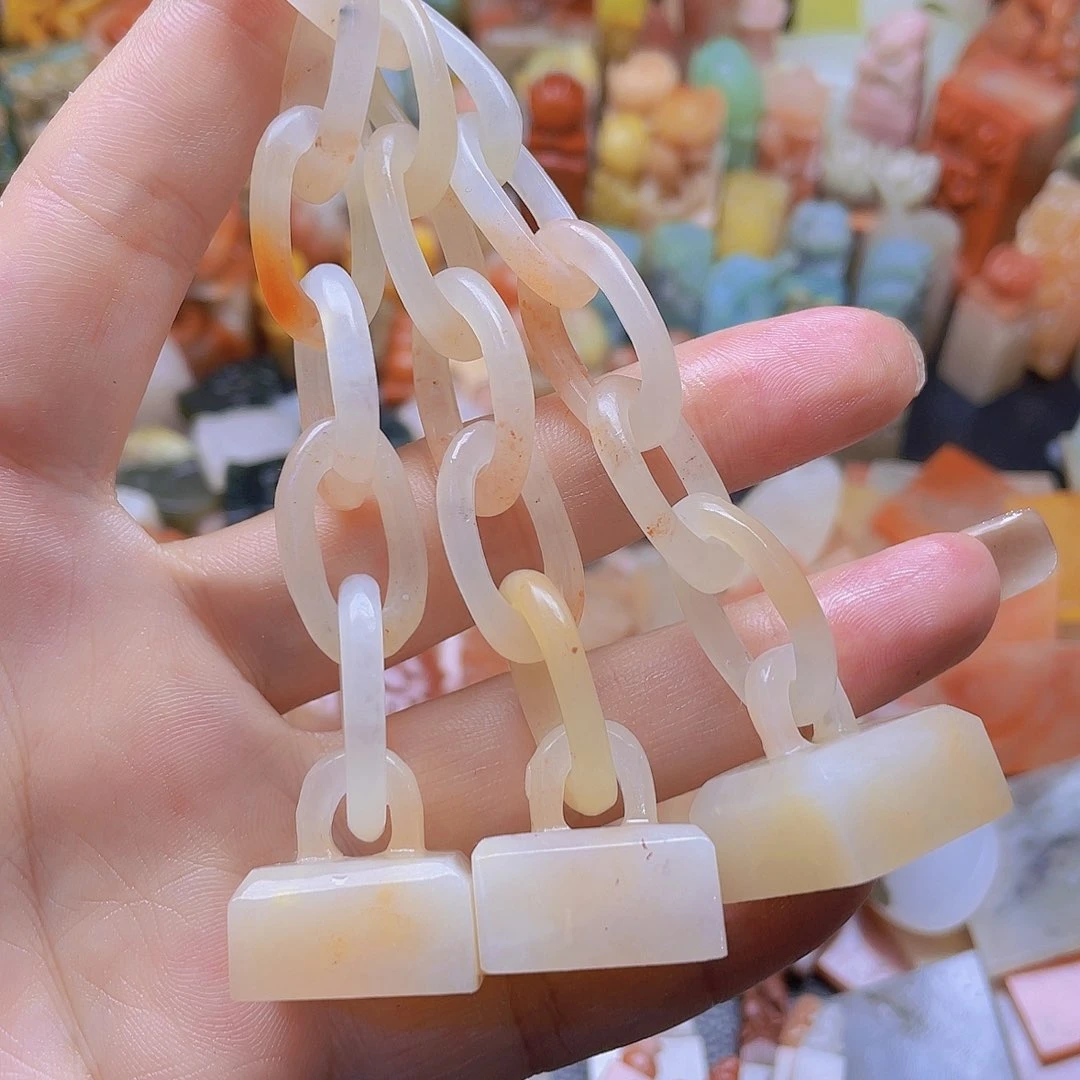 青田石印石三连！ 锁