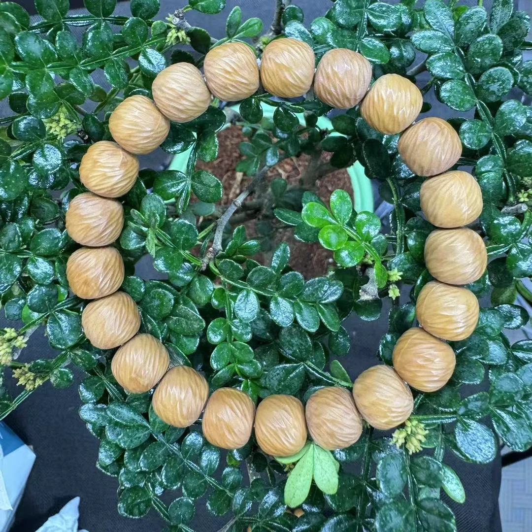 猴头手串（微瑕，油点）小馒头料 云锦 尺寸10左右