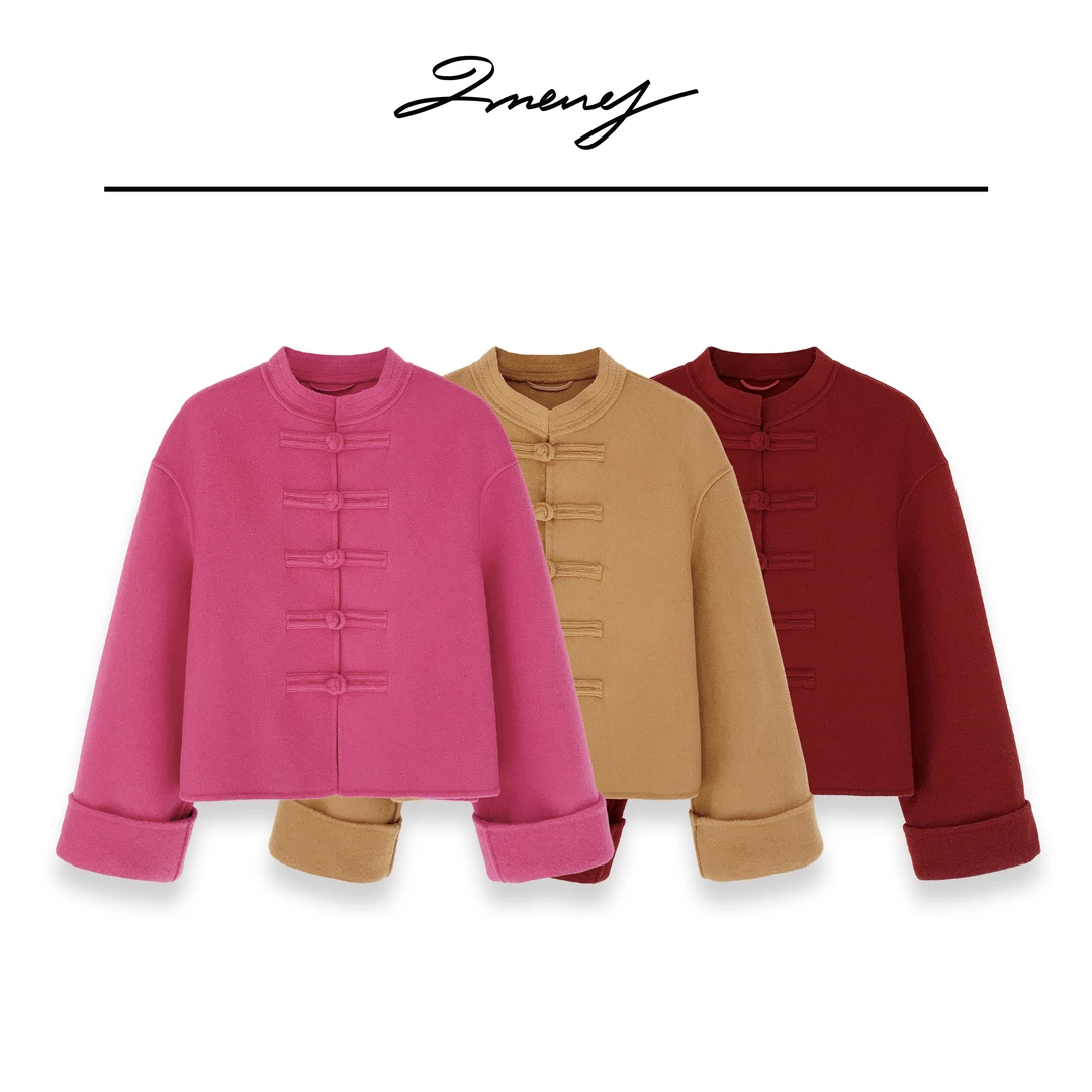 LMENY贺岁国风~新中式100羊毛双面呢手工盘扣定制大衣24DW021