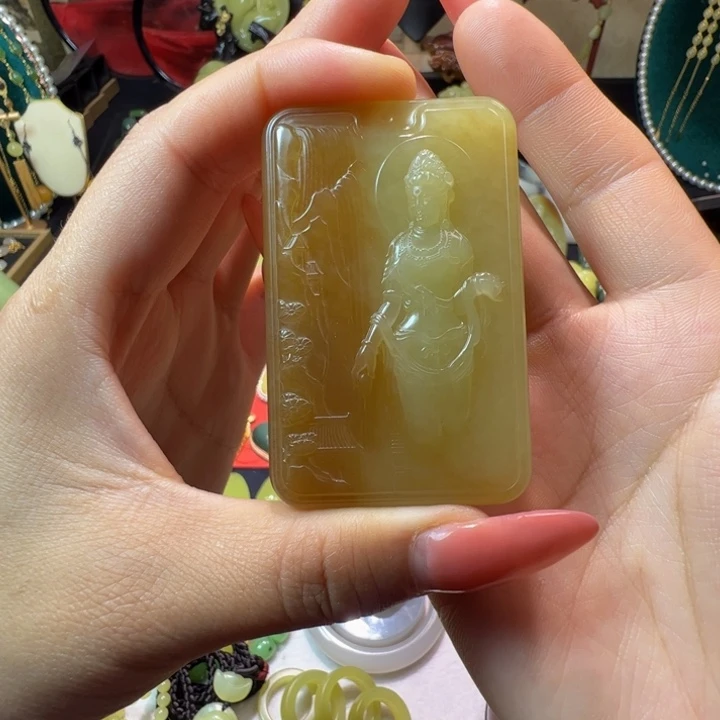 和田玉（黄玉）颈饰未镶嵌