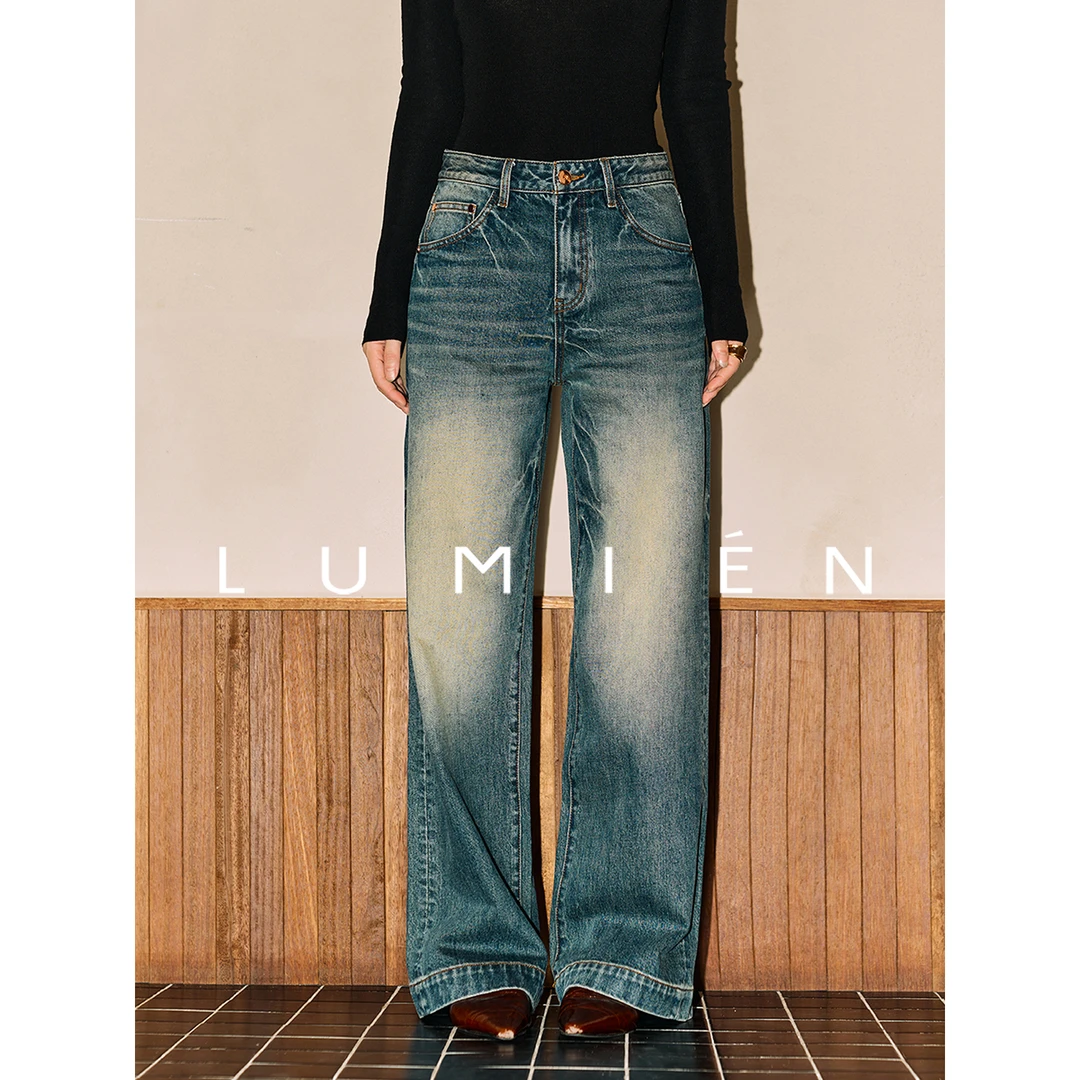 【LUMIEN 新品】“臻享牛仔”进口土耳其直筒牛仔裤LX5FKK158
