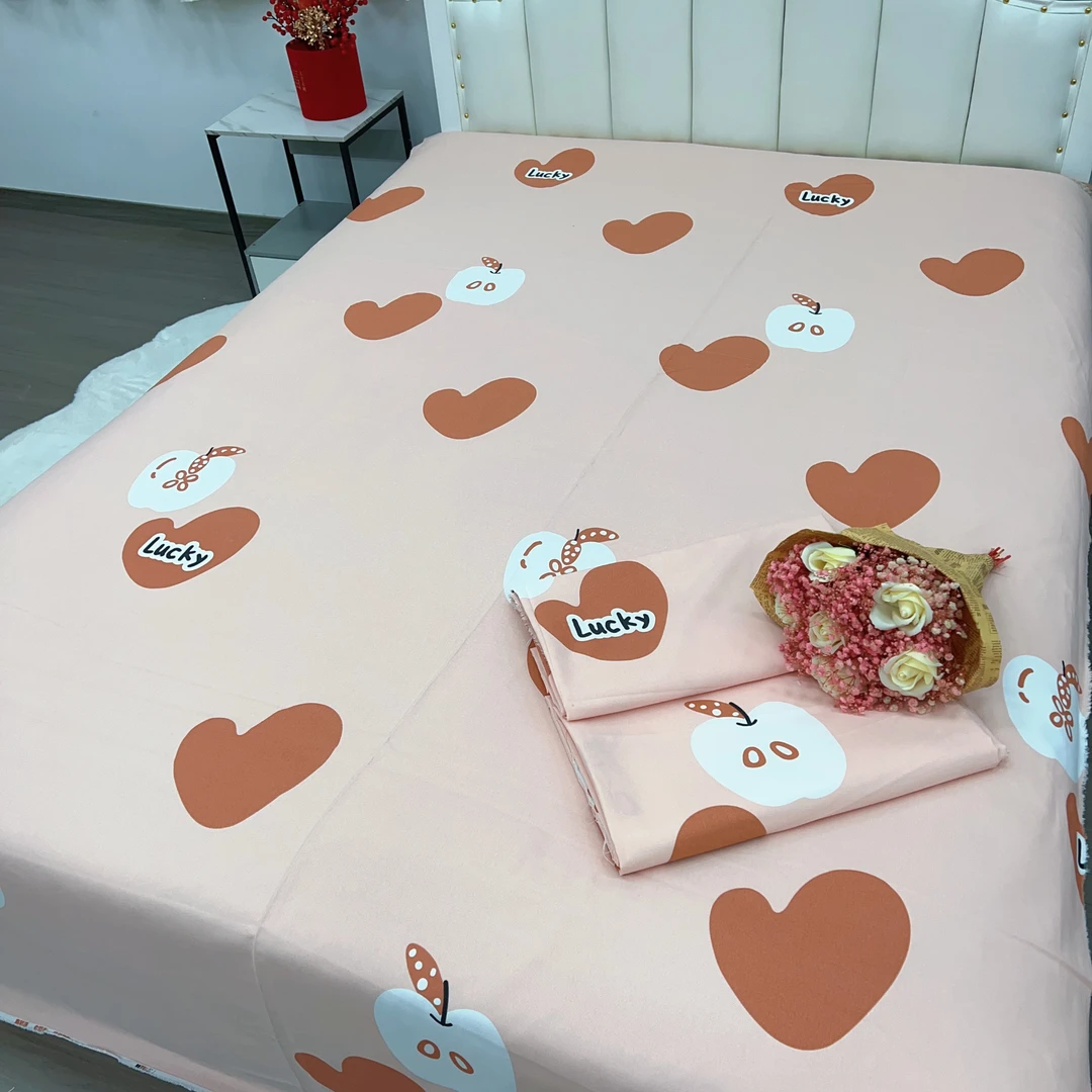 夏季必备加厚粗布床单【平安果】尺寸1.6X2.4米舒适柔软透气四季款