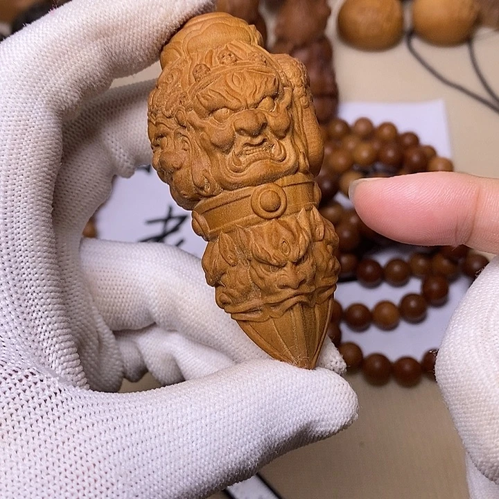 手串/手链檀香木老山檀香雕刻大杵杵把件