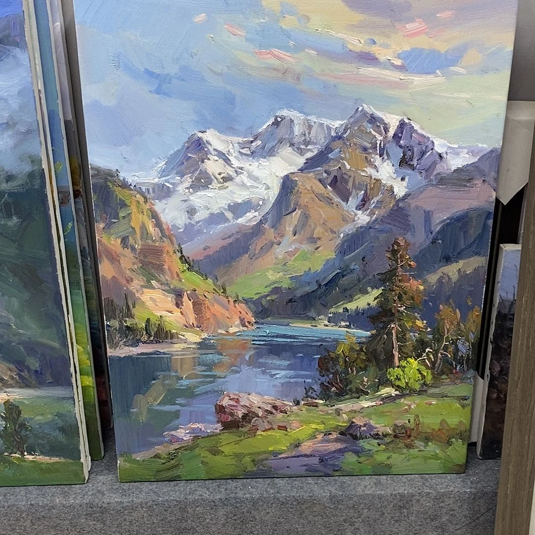 八***桂油画画芯尺寸60x80cm