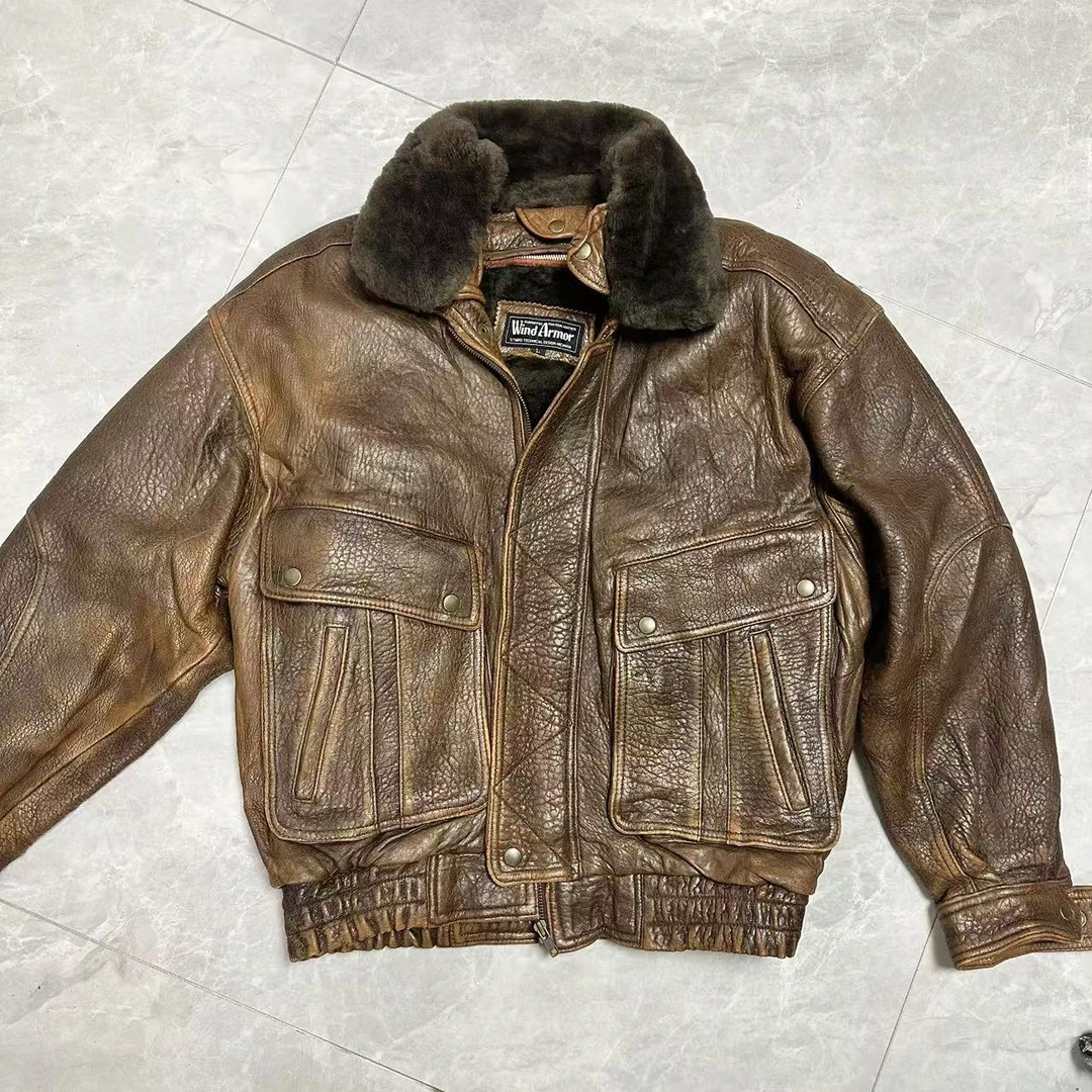 中古复古vintage男夹克外套