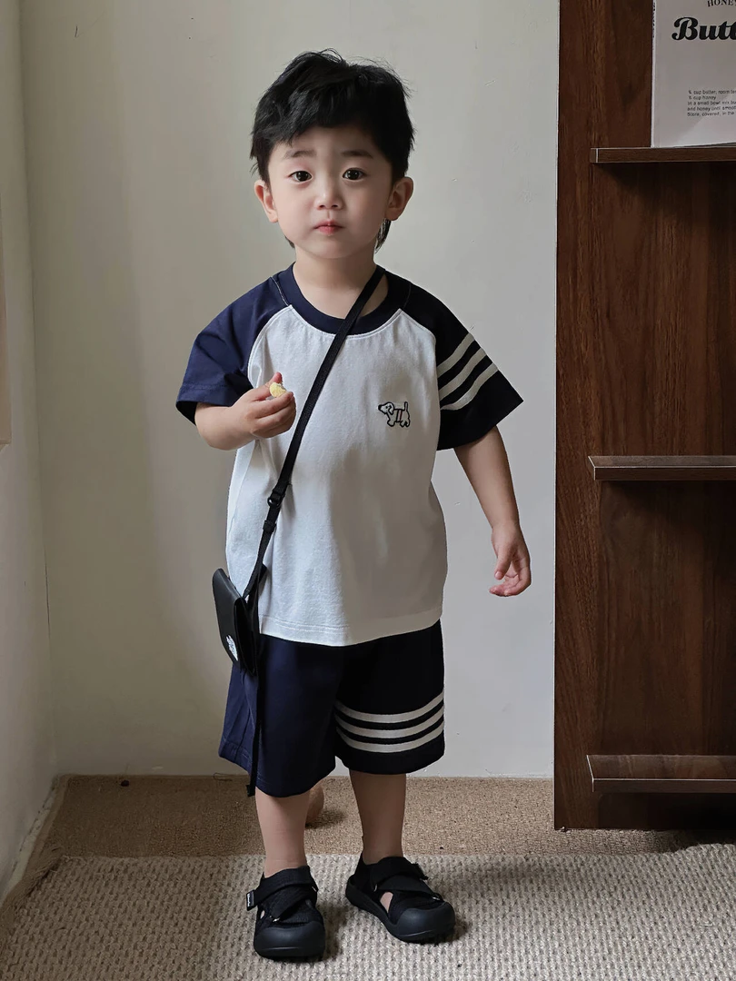 现货【TB系列】冰感索罗娜学院风小狗系列休闲三件套软糯舒适