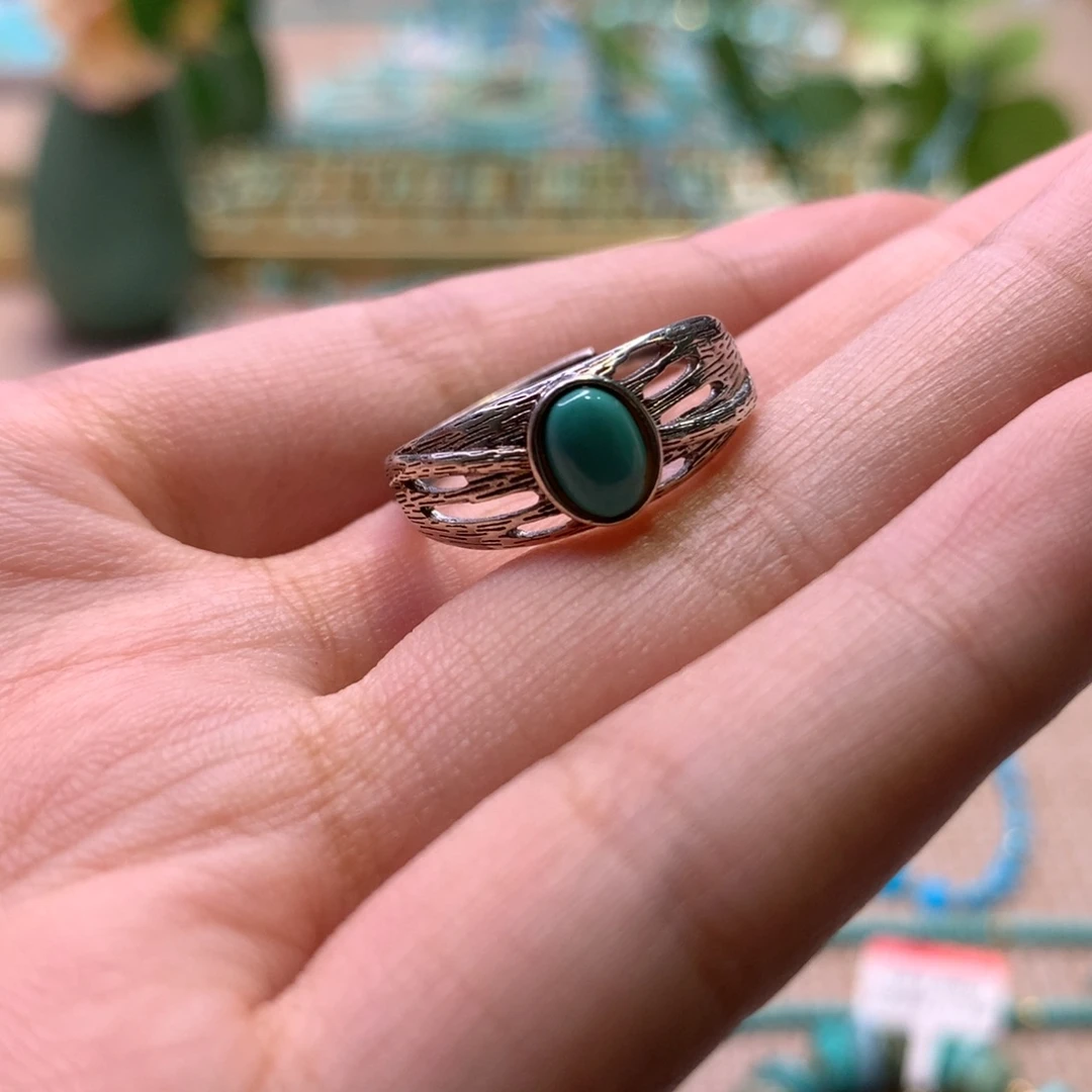 绿松石银S925镶嵌配饰