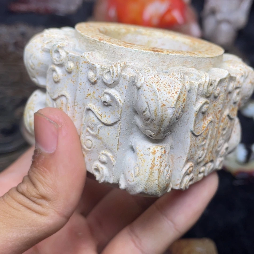 和田玉（糖玉）未镶嵌笔搁