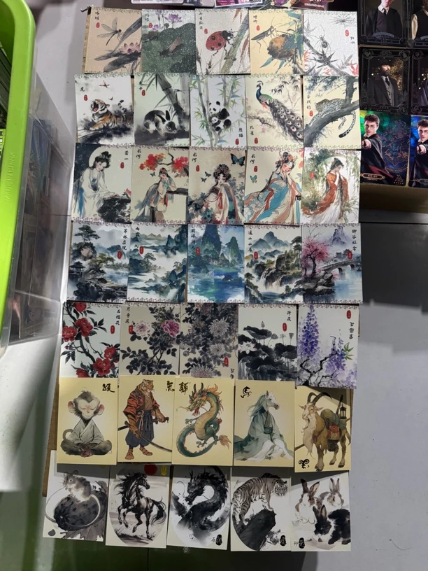 忆青衫 遇见潮玩《国画》正版授权卡第一弹 一单40张左右！