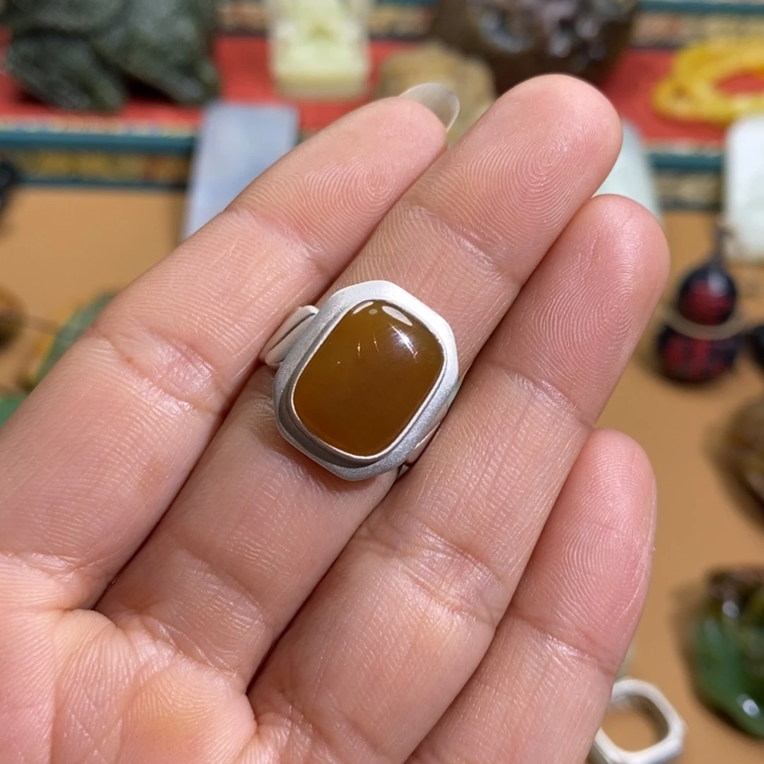 和田玉颈饰银S925镶嵌天**瑄