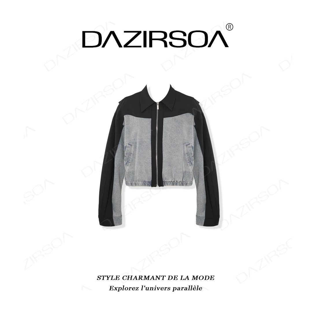 DAZIRSOA/达姿“纯粹热爱”时尚百搭休闲洋气牛仔外套 X079