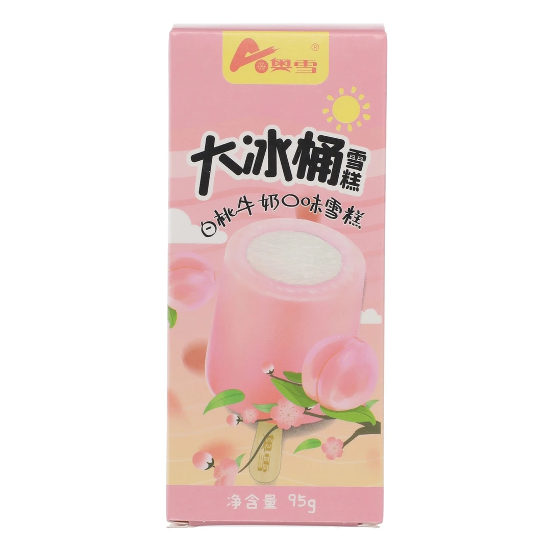 奥雪雪糕白桃牛奶味95g/支次日达网红雪糕