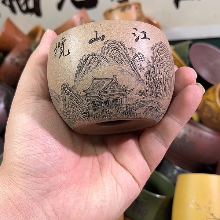 茶杯紫砂全手工紫砂主人杯