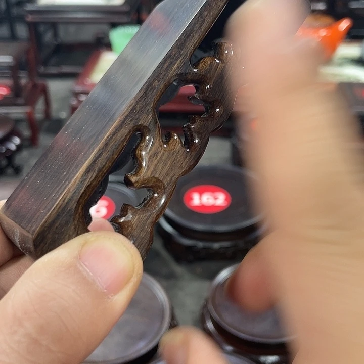 香榧木红木底座工艺品11