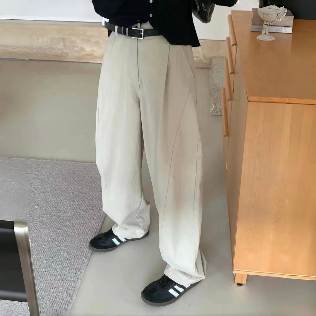 YUXI▪️【欧版弯刀裤】2023百搭时尚休闲牛仔裤长裤子女裤宽松潮流