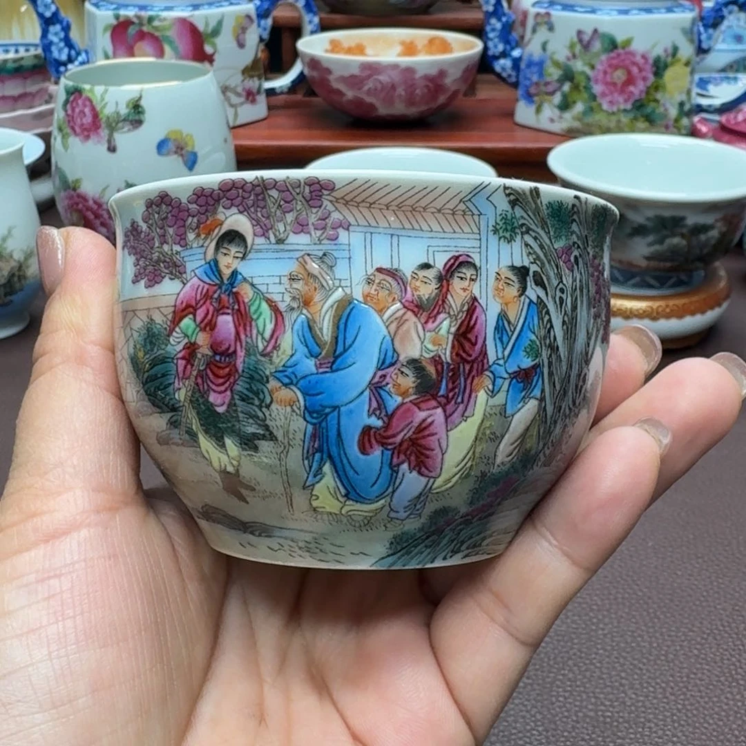 瓷片景德镇仿古手工制作精品展示