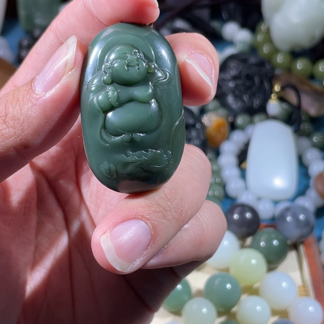 馒***头和田玉未镶嵌挂件