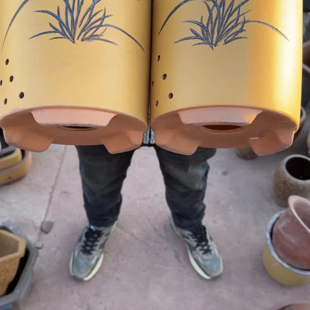 紫砂花盆口径14.18口径