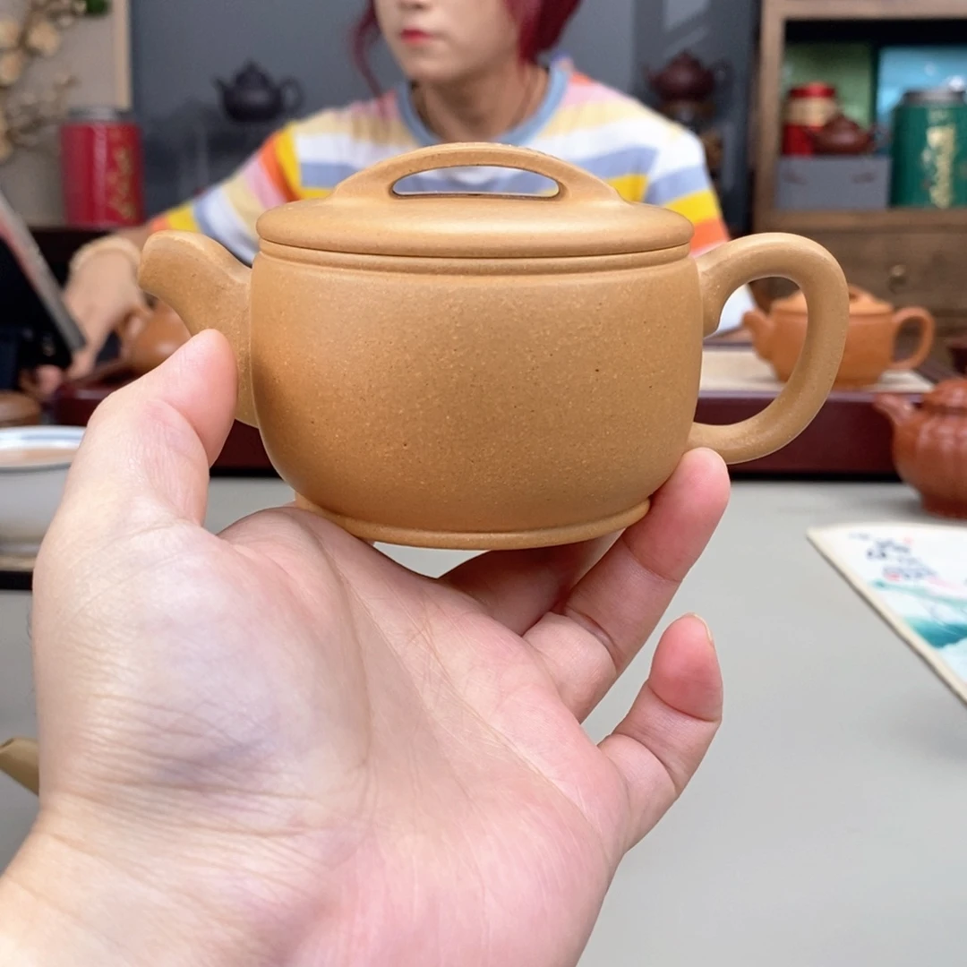 茶壶紫砂台西绿泥汉瓦半手150cc