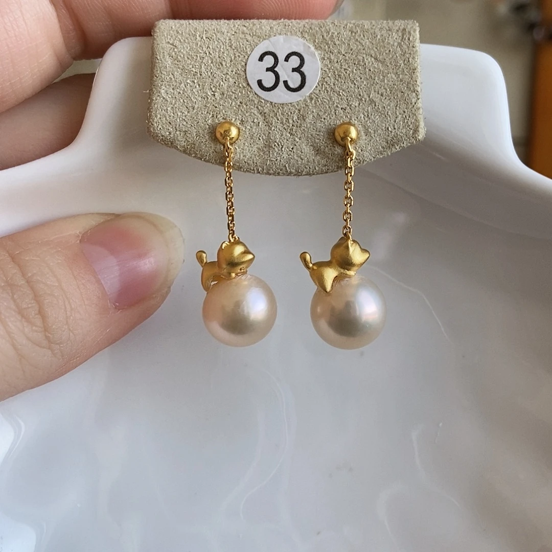 俊***锟颈饰淡水珍珠合金特价耳饰33号