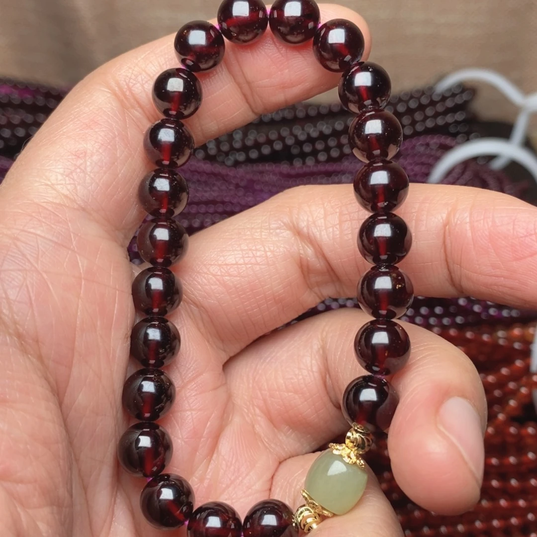 石榴石未镶嵌手链